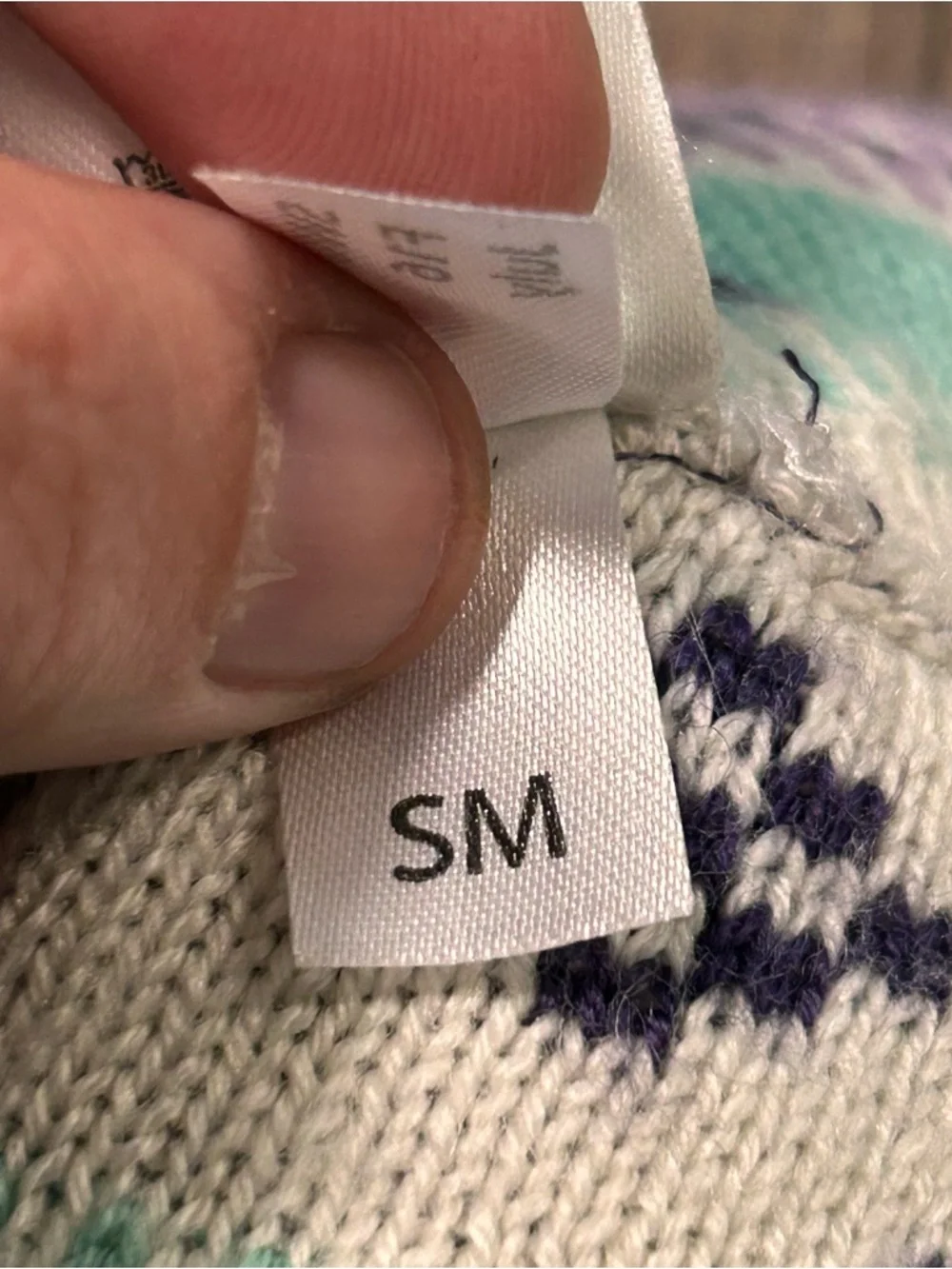 Smartwool Kids' Beanie Hat Purple Heather Snowflake Pom Pom Youth‎ Small